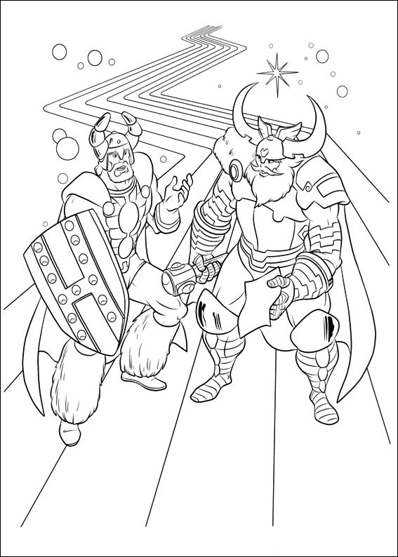 Dibujo para colorear: Thor (Superhéroes) #75794 - Dibujos para Colorear e Imprimir Gratis
