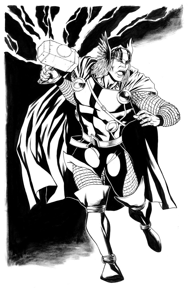 Dibujo para colorear: Thor (Superhéroes) #75823 - Dibujos para Colorear e Imprimir Gratis