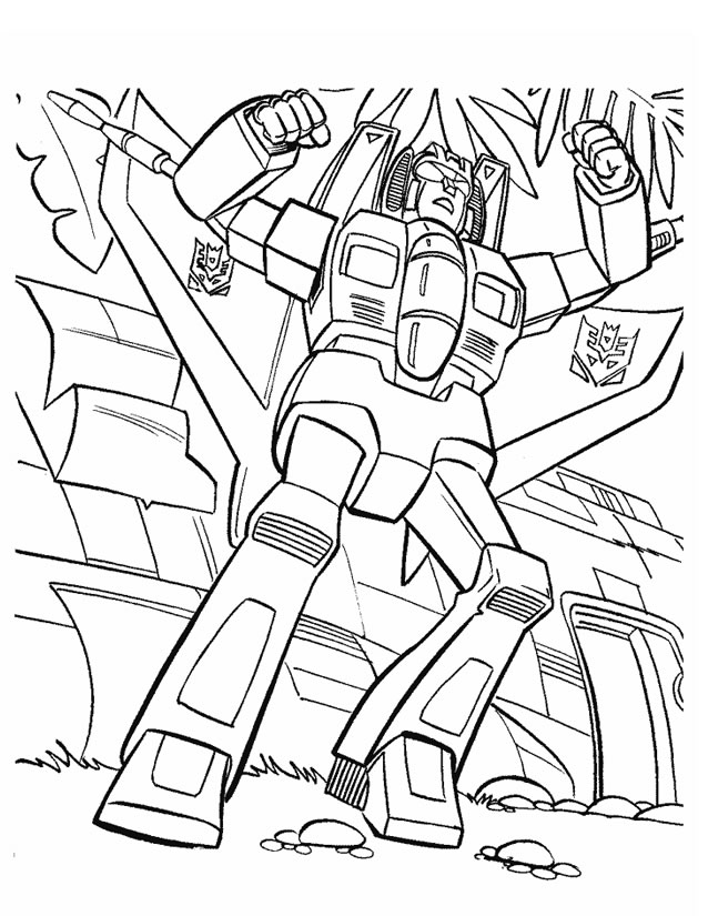 Dibujo para colorear: Transformers (Superhéroes) #75184 - Dibujos para Colorear e Imprimir Gratis