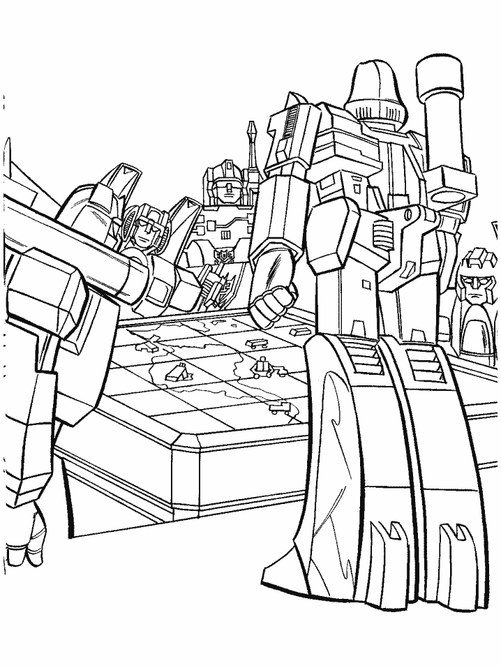 Dibujo para colorear: Transformers (Superhéroes) #75202 - Dibujos para Colorear e Imprimir Gratis