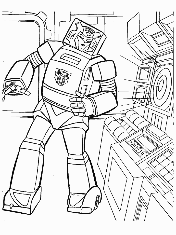 Dibujo para colorear: Transformers (Superhéroes) #75230 - Dibujos para Colorear e Imprimir Gratis