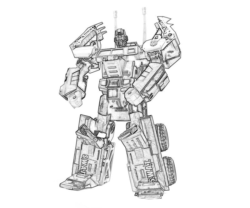 Dibujo para colorear: Transformers (Superhéroes) #75243 - Dibujos para Colorear e Imprimir Gratis