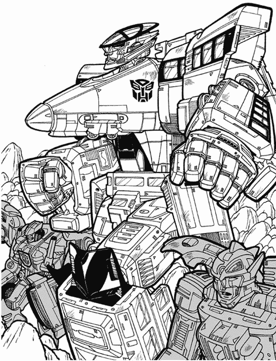 Dibujo para colorear: Transformers (Superhéroes) #75290 - Dibujos para Colorear e Imprimir Gratis