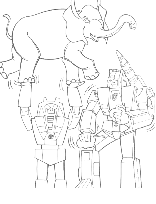 Dibujo para colorear: Transformers (Superhéroes) #75297 - Dibujos para Colorear e Imprimir Gratis