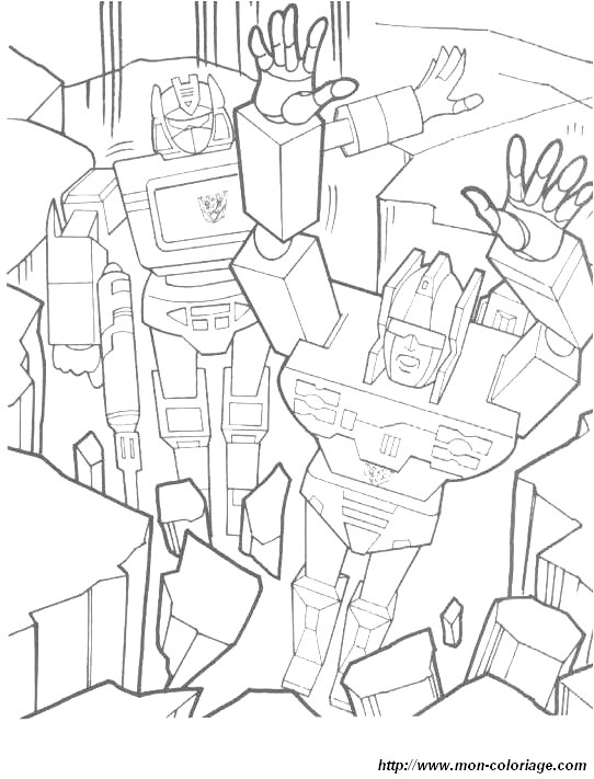 Dibujo para colorear: Transformers (Superhéroes) #75300 - Dibujos para Colorear e Imprimir Gratis