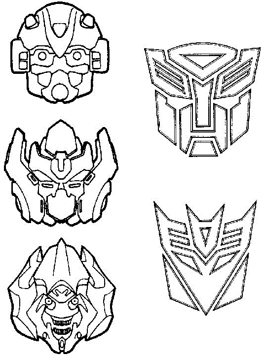 Dibujo para colorear: Transformers (Superhéroes) #75301 - Dibujos para Colorear e Imprimir Gratis