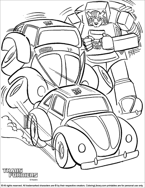 Dibujo para colorear: Transformers (Superhéroes) #75312 - Dibujos para Colorear e Imprimir Gratis