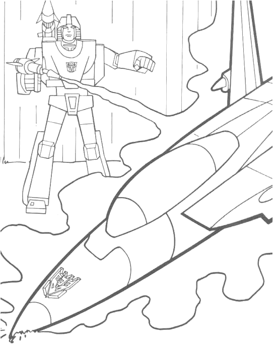 Dibujo para colorear: Transformers (Superhéroes) #75325 - Dibujos para Colorear e Imprimir Gratis