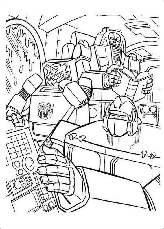 Dibujo para colorear: Transformers (Superhéroes) #75341 - Dibujos para Colorear e Imprimir Gratis