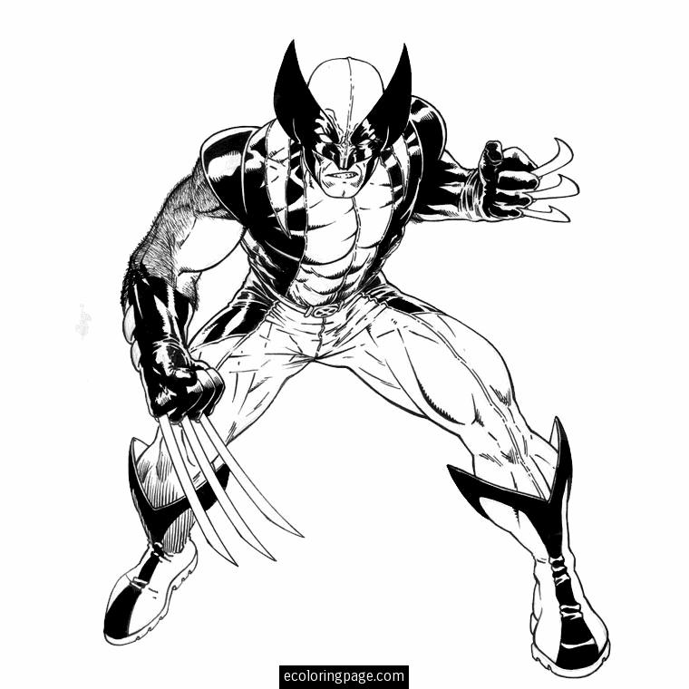 Dibujo para colorear: Wolverine (Superhéroes) #74848 - Dibujos para Colorear e Imprimir Gratis