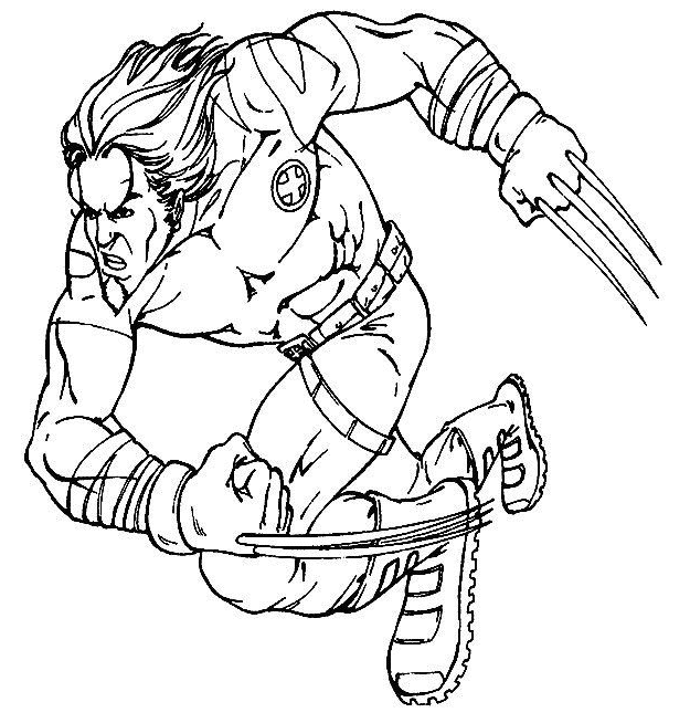 Dibujo para colorear: Wolverine (Superhéroes) #74849 - Dibujos para Colorear e Imprimir Gratis