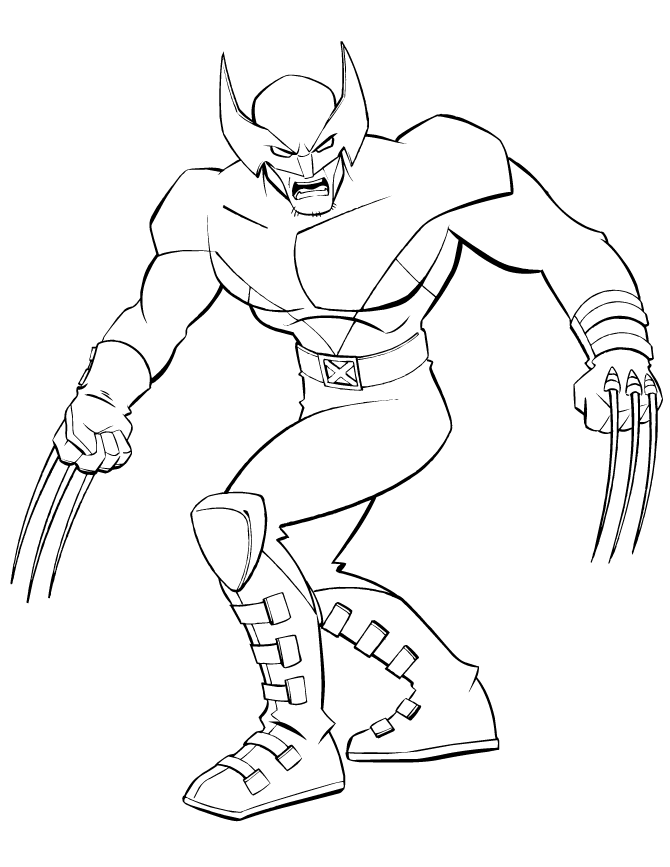 Dibujo para colorear: Wolverine (Superhéroes) #74856 - Dibujos para Colorear e Imprimir Gratis