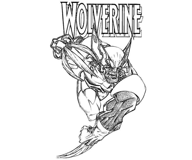 Dibujo para colorear: Wolverine (Superhéroes) #74879 - Dibujos para Colorear e Imprimir Gratis