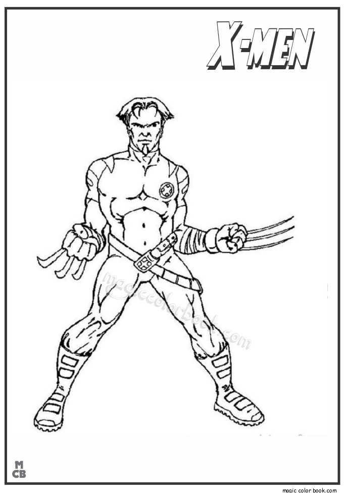 Dibujo para colorear: Wolverine (Superhéroes) #74958 - Dibujos para Colorear e Imprimir Gratis