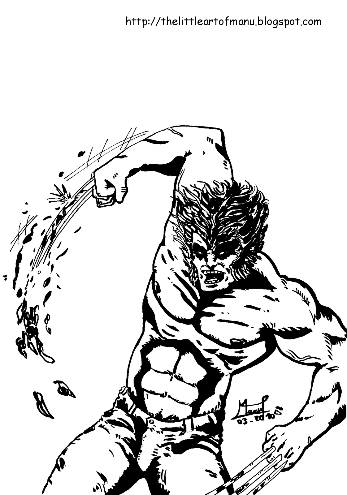 Dibujo para colorear: Wolverine (Superhéroes) #74972 - Dibujos para Colorear e Imprimir Gratis