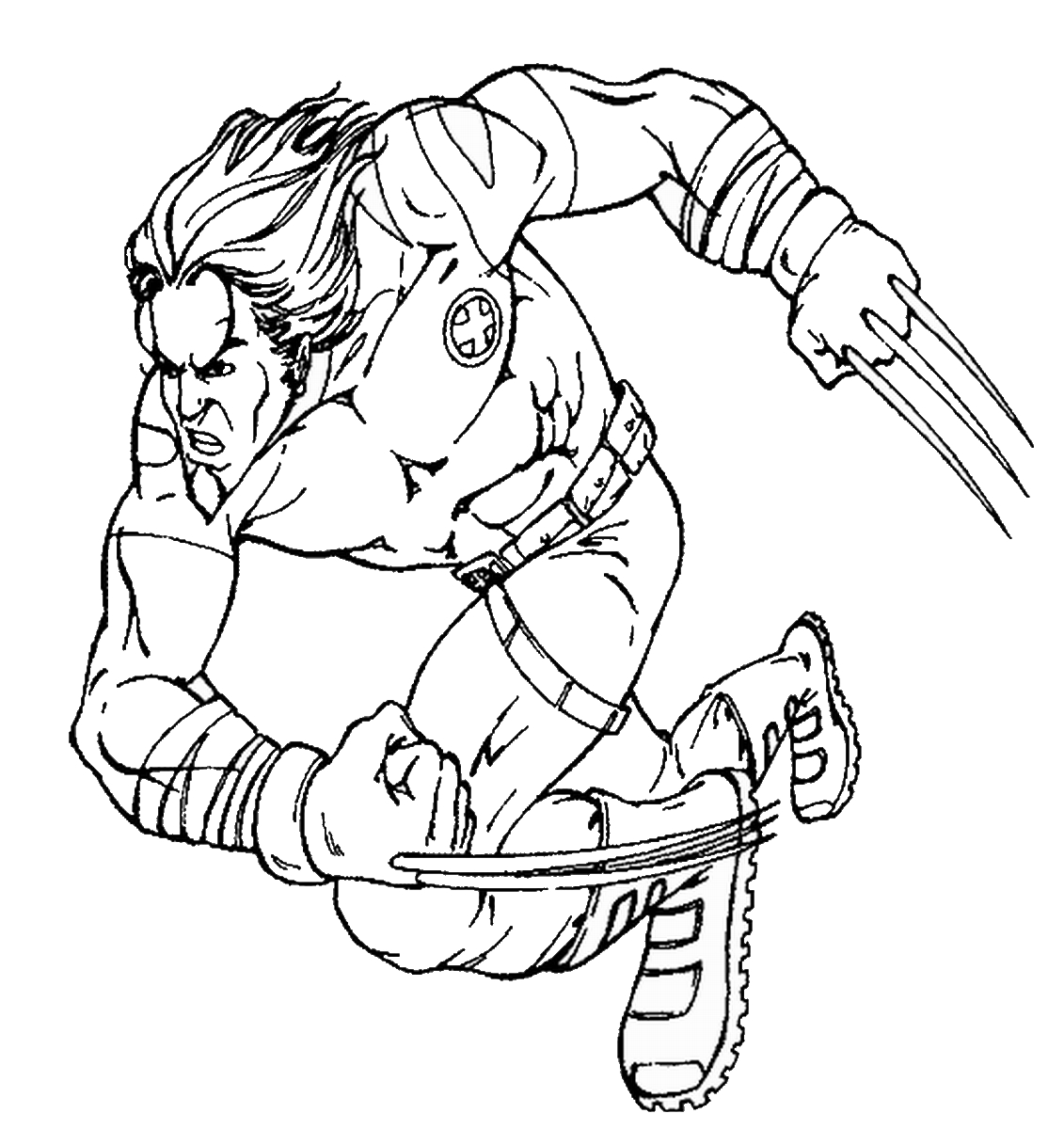 Dibujo para colorear: Wolverine (Superhéroes) #75020 - Dibujos para Colorear e Imprimir Gratis