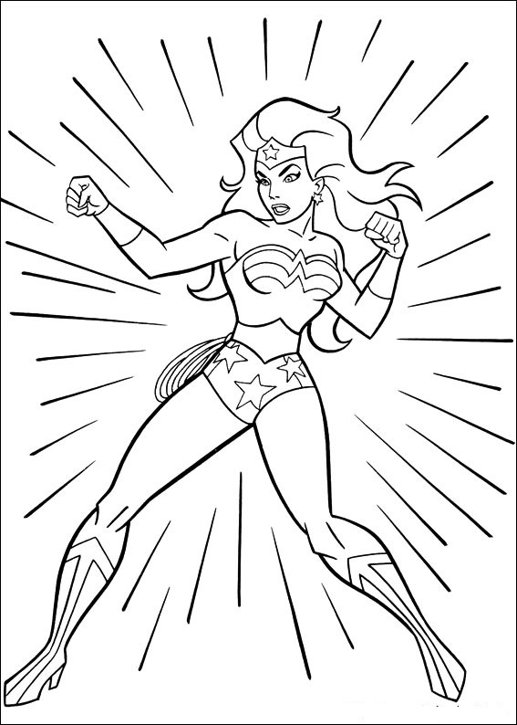 Dibujo para colorear: Wonder Woman (Superhéroes) #74546 - Dibujos para Colorear e Imprimir Gratis
