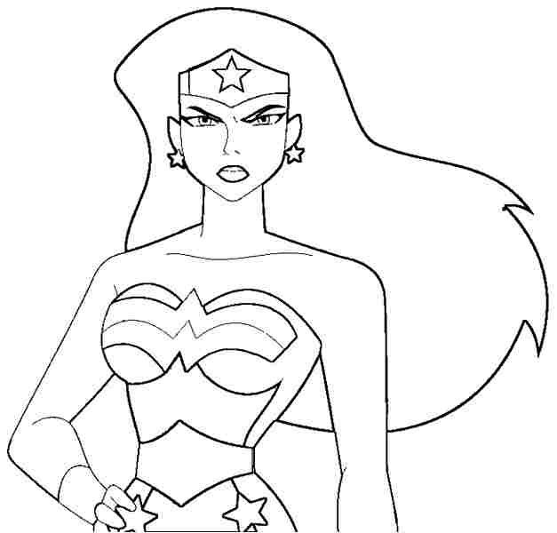 Dibujo para colorear: Wonder Woman (Superhéroes) #74566 - Dibujos para Colorear e Imprimir Gratis