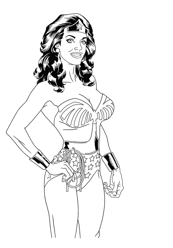 Dibujo para colorear: Wonder Woman (Superhéroes) #74567 - Dibujos para Colorear e Imprimir Gratis