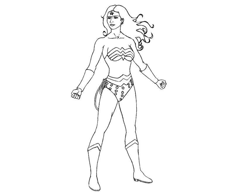 Dibujo para colorear: Wonder Woman (Superhéroes) #74594 - Dibujos para Colorear e Imprimir Gratis