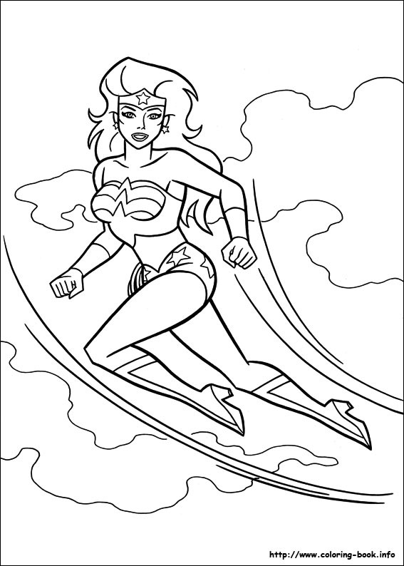 Dibujo para colorear: Wonder Woman (Superhéroes) #74615 - Dibujos para Colorear e Imprimir Gratis