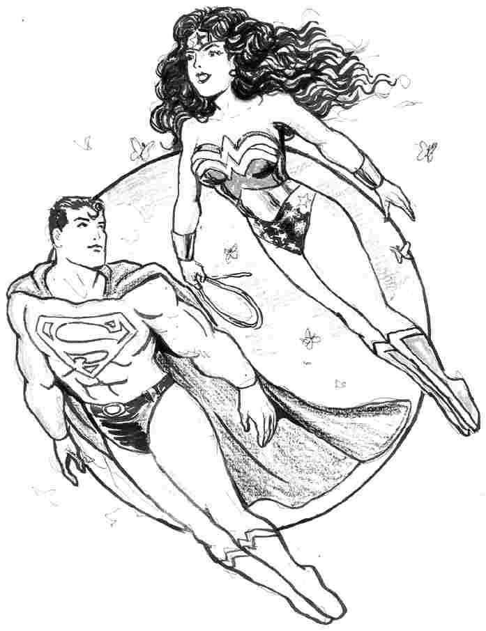 Dibujo para colorear: Wonder Woman (Superhéroes) #74644 - Dibujos para Colorear e Imprimir Gratis