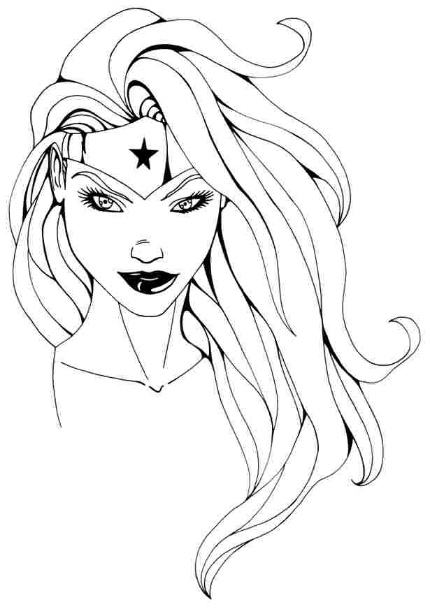 Dibujo para colorear: Wonder Woman (Superhéroes) #74653 - Dibujos para Colorear e Imprimir Gratis