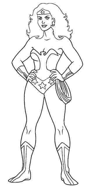 Dibujo para colorear: Wonder Woman (Superhéroes) #74673 - Dibujos para Colorear e Imprimir Gratis