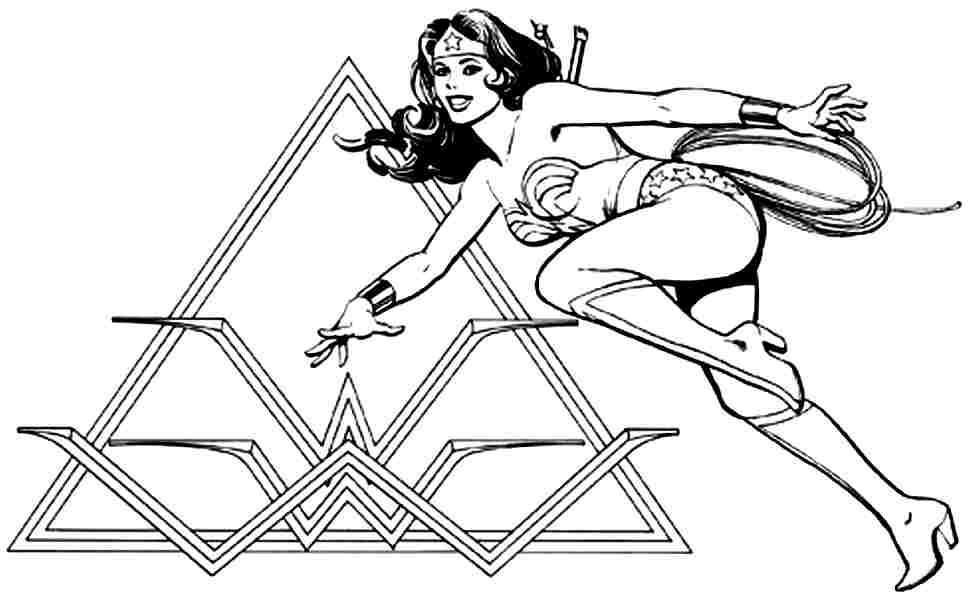 Dibujo para colorear: Wonder Woman (Superhéroes) #74681 - Dibujos para Colorear e Imprimir Gratis