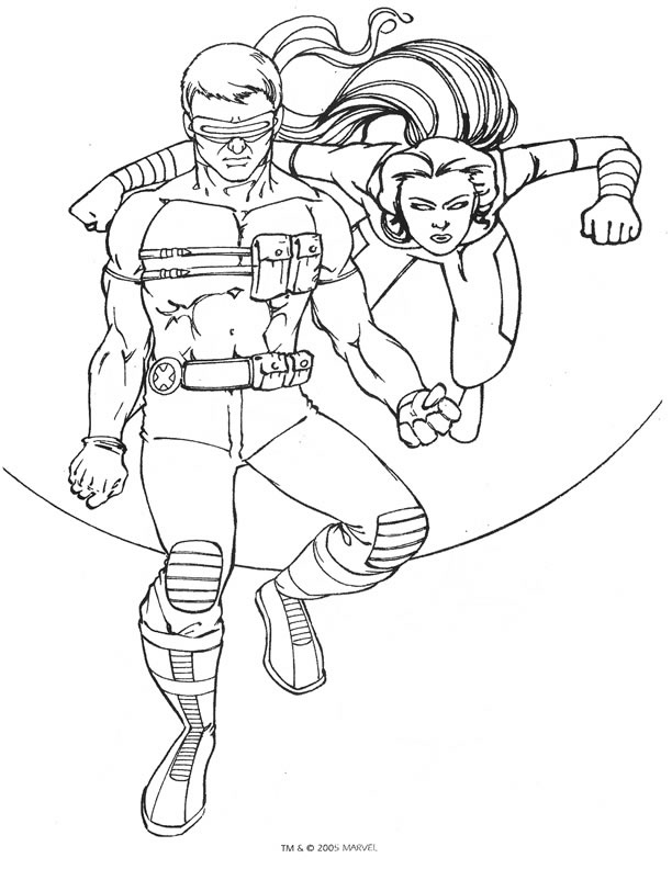 Dibujo para colorear: X-Men (Superhéroes) #74458 - Dibujos para Colorear e Imprimir Gratis