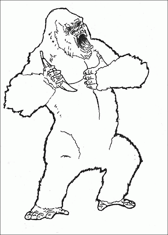 Dibujo para colorear: King Kong (Supervillanos) #79137 - Dibujos para Colorear e Imprimir Gratis