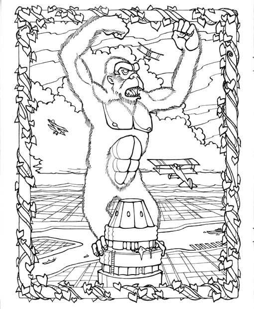 Dibujo para colorear: King Kong (Supervillanos) #79163 - Dibujos para Colorear e Imprimir Gratis