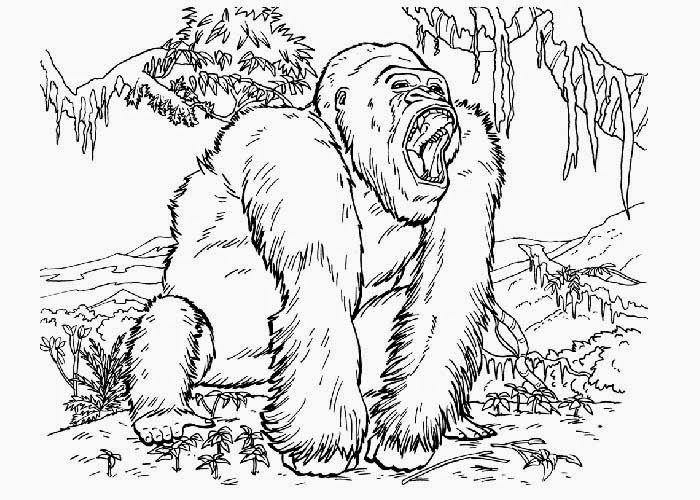Dibujo para colorear: King Kong (Supervillanos) #79189 - Dibujos para Colorear e Imprimir Gratis
