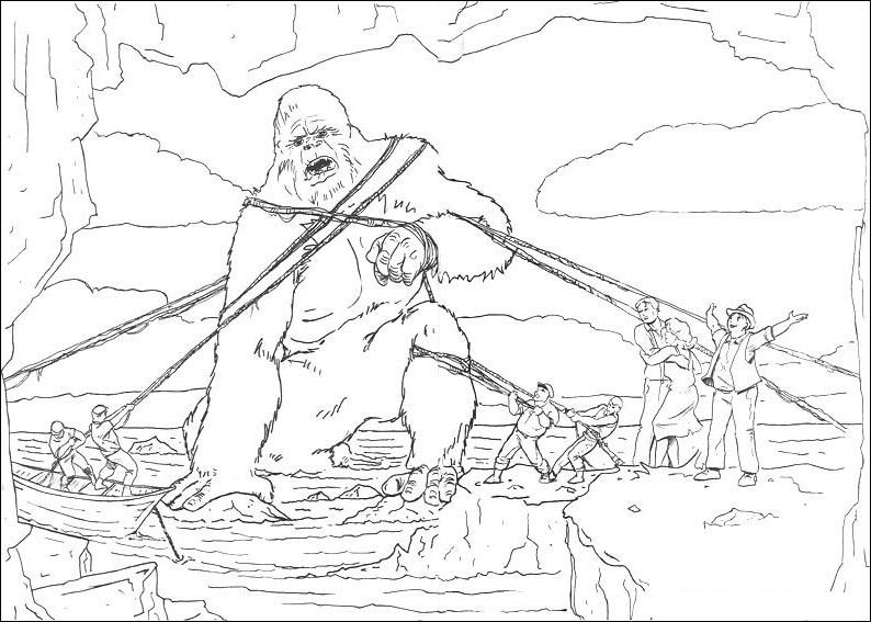 Dibujo para colorear: King Kong (Supervillanos) #79191 - Dibujos para Colorear e Imprimir Gratis