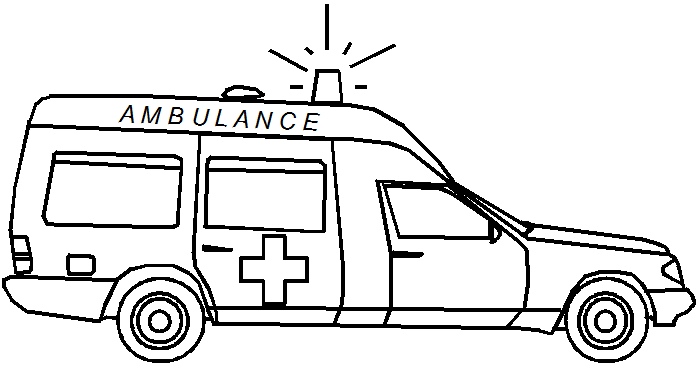 Dibujo para colorear: Ambulance (Transporte) #136752 - Dibujos para Colorear e Imprimir Gratis
