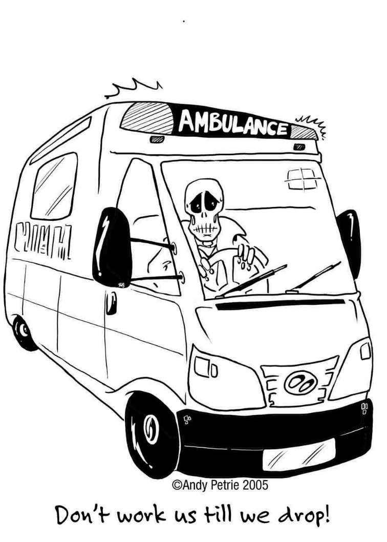 Dibujo para colorear: Ambulance (Transporte) #136850 - Dibujos para Colorear e Imprimir Gratis