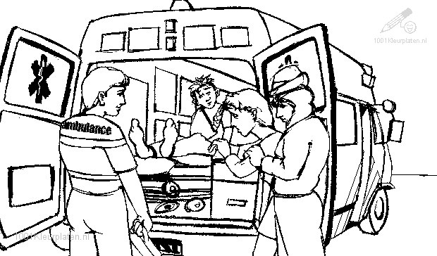 Dibujo gratuito Ambulancia #136778 de la coleccion Transporte para imprimir