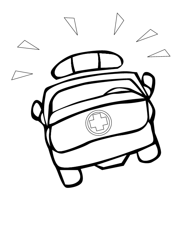 Dibujo gratuito Ambulancia #136826 de la coleccion Transporte para imprimir