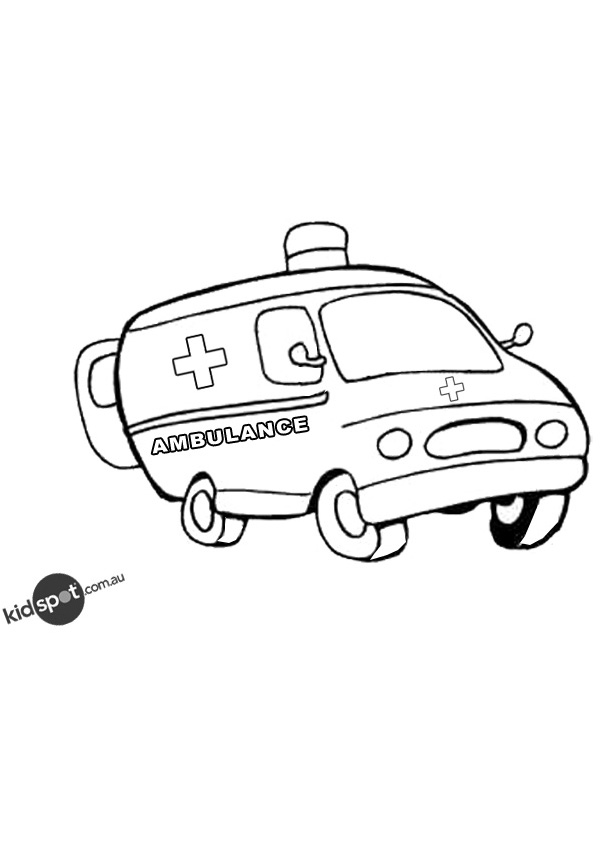Dibujo gratuito Ambulancia #136853 de la coleccion Transporte para imprimir