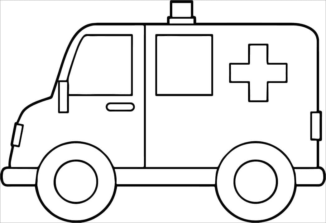Dibujo gratuito Ambulancia #184128 de la coleccion Transporte para imprimir Dibujo gratuito Ambulancia #184128 de la coleccion Transporte para imprimir