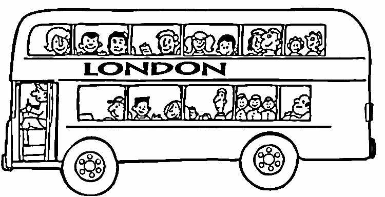 Dibujo gratuito Autobús #135303 de la coleccion Transporte para imprimir