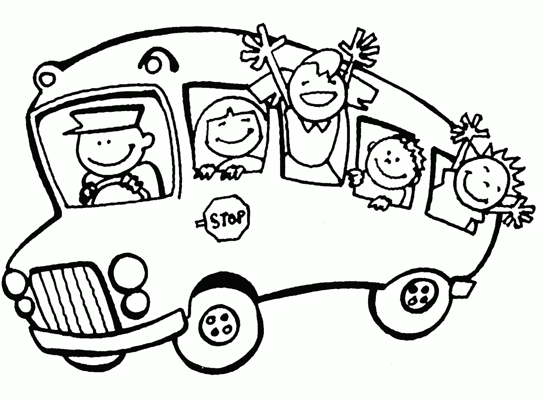 Dibujo gratuito Autobús #135317 de la coleccion Transporte para imprimir