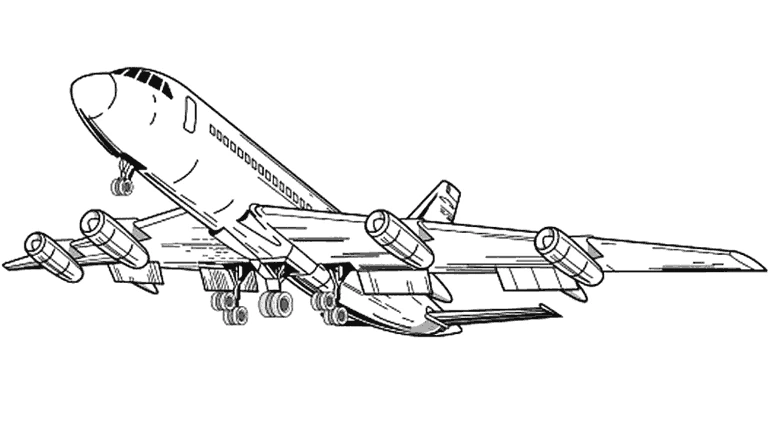 Dibujo gratuito Avión #134788 de la coleccion Transporte para imprimir