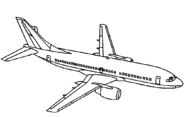 Dibujo gratuito Avión #134790 de la coleccion Transporte para imprimir