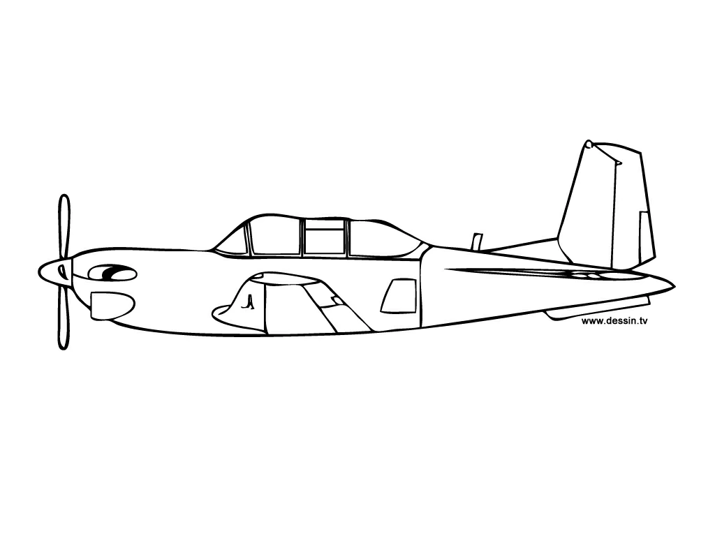 Dibujo gratuito Avión #134830 de la coleccion Transporte para imprimir