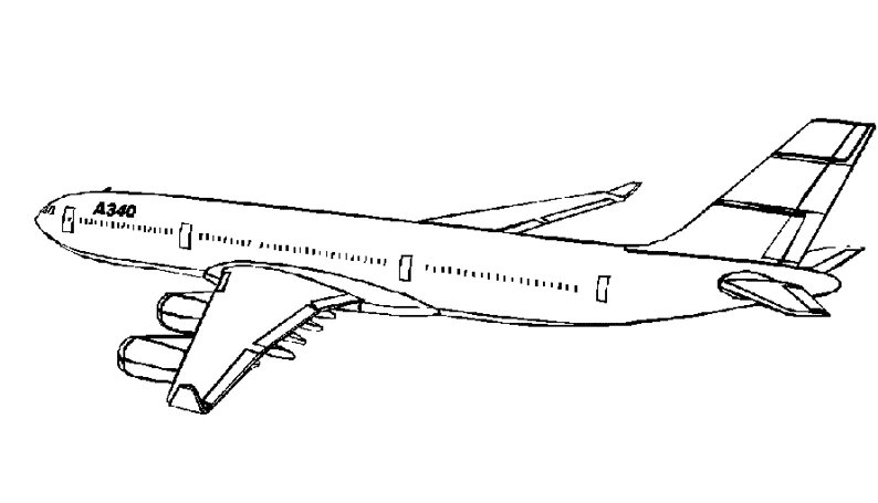 Dibujo gratuito Avión #134842 de la coleccion Transporte para imprimir