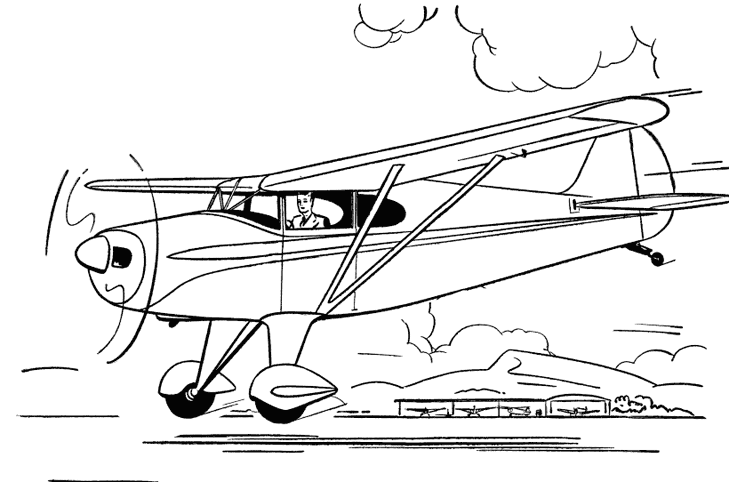 Dibujo gratuito Avión #134870 de la coleccion Transporte para imprimir