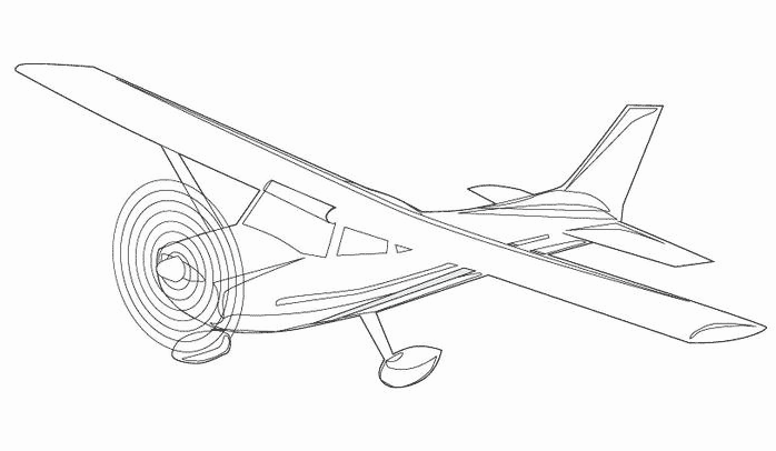 Dibujo gratuito Avión #134885 de la coleccion Transporte para imprimir