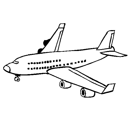 Dibujo gratuito Avión #134898 de la coleccion Transporte para imprimir