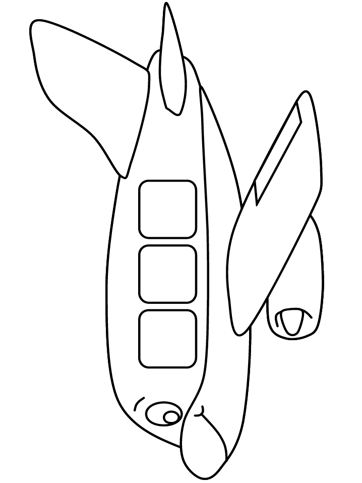 Dibujo gratuito Avión #134916 de la coleccion Transporte para imprimir